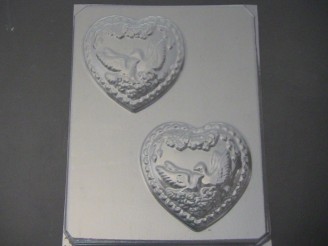 1000 Swan Heart Chocolate Candy Mold